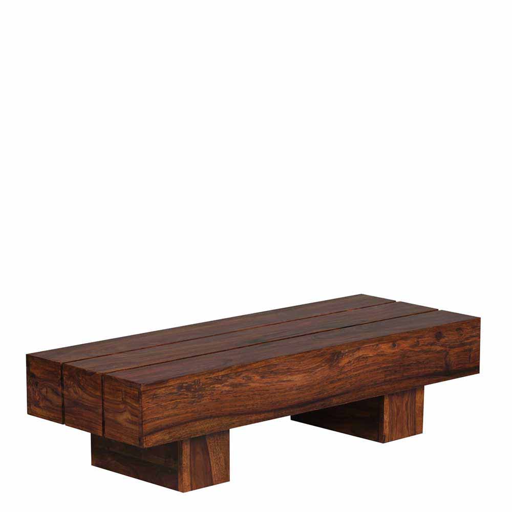 Möbel4Life Wohnzimmertisch aus Sheesham Massivholz 120 cm