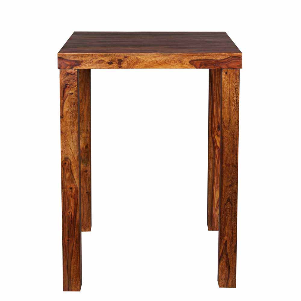 Möbel4Life Küchenbartisch aus Sheesham Massivholz 80 cm breit
