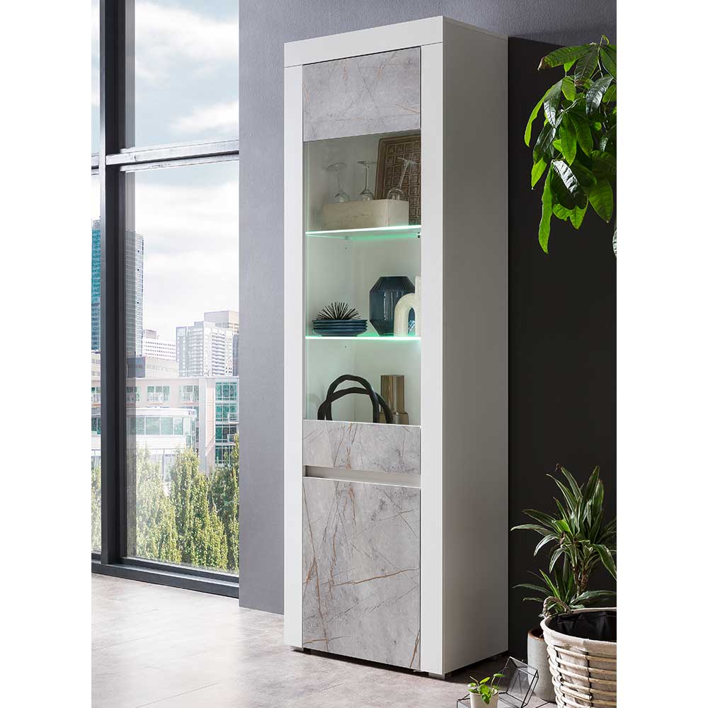 Brandolf Esszimmervitrinenschrank in modernem Design 200 cm hoch