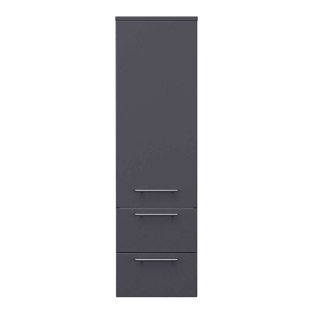 Möbel4Life Bad Seitenschrank in Anthrazit 120 cm hoch