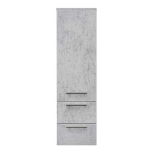 Möbel4Life Badmidischrank in Beton Grau 120 cm hoch