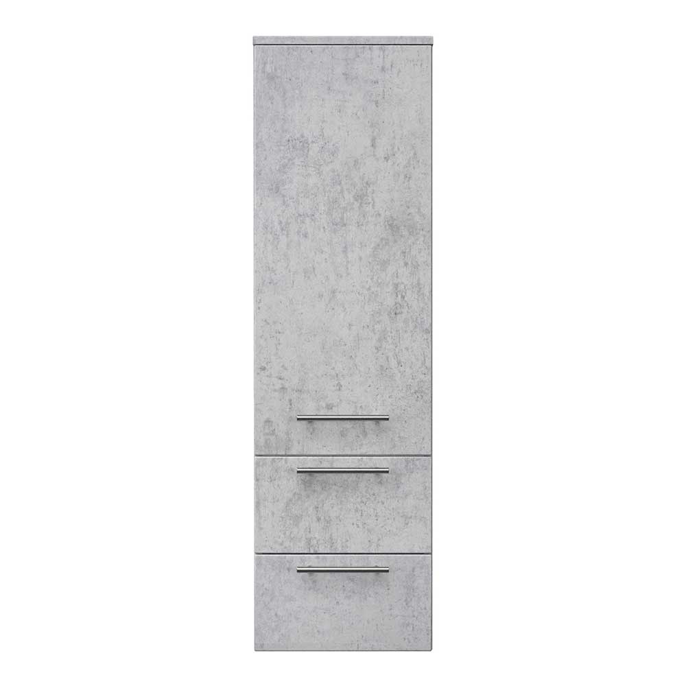Möbel4Life Badmidischrank in Beton Grau 120 cm hoch