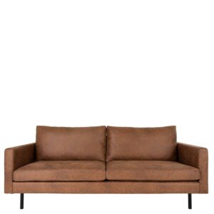 4Home Modernes Sofa mit Armlehnen Braun und Schwarz