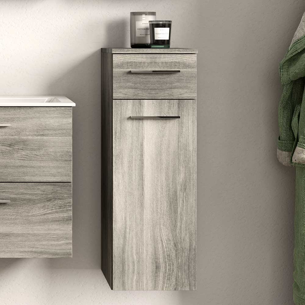 Möbel4Life Badezimmer Unterschrank hängend 85 cm hoch einer Schublade und einer Tür