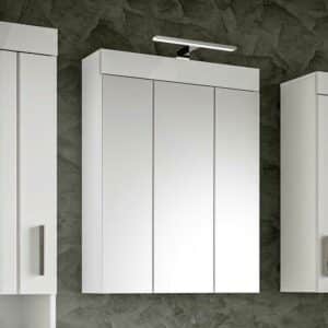 Möbel4Life Badezimmer Spiegelschrank mit Leuchte bestellbar 60 cm breit