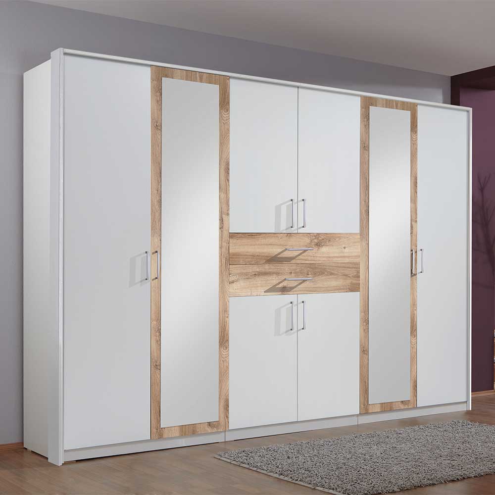 Star Möbel Schrank Schlafzimmer groß in modernem Design Spiegeltüren