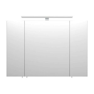 Möbel4Life Bad Spiegelschrank in Weiß 90 cm breit