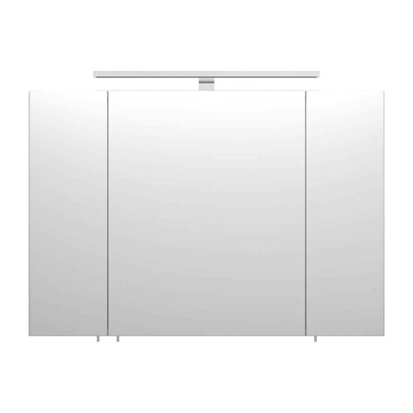 Möbel4Life Bad Spiegelschrank in Weiß 90 cm breit