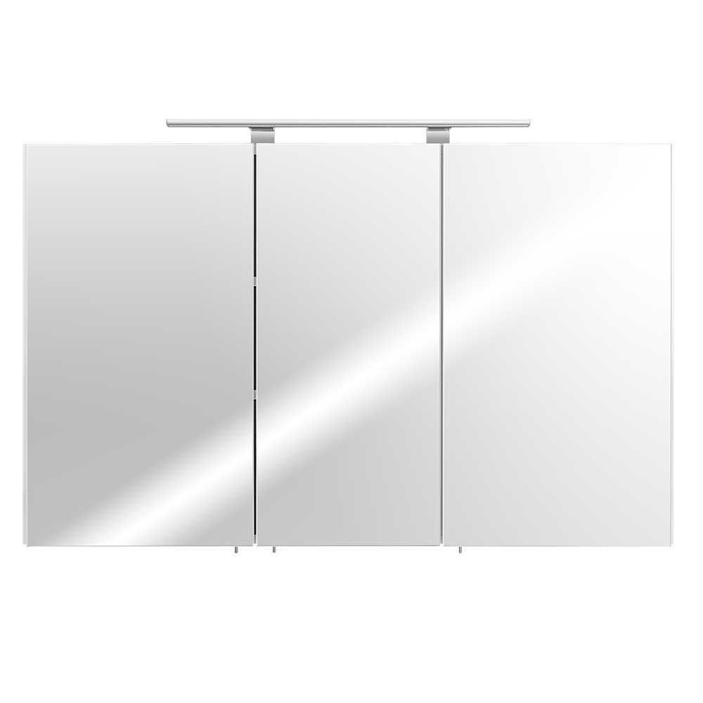Möbel4Life Bad Spiegelschrank in Weiß 110 cm