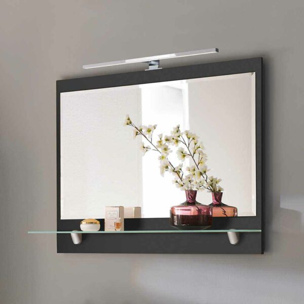 Möbel4Life Badspiegel mit Glasablage LED Beleuchtung