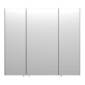 Möbel4Life Badezimmer Spiegelschrank in Walnussfarben 70 cm breit