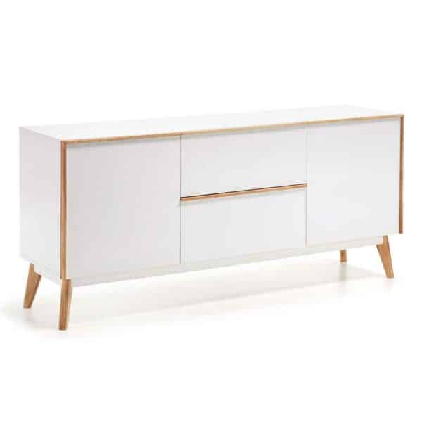 4Home Schlafzimmer Sideboard in Eiche Weiß 160 cm