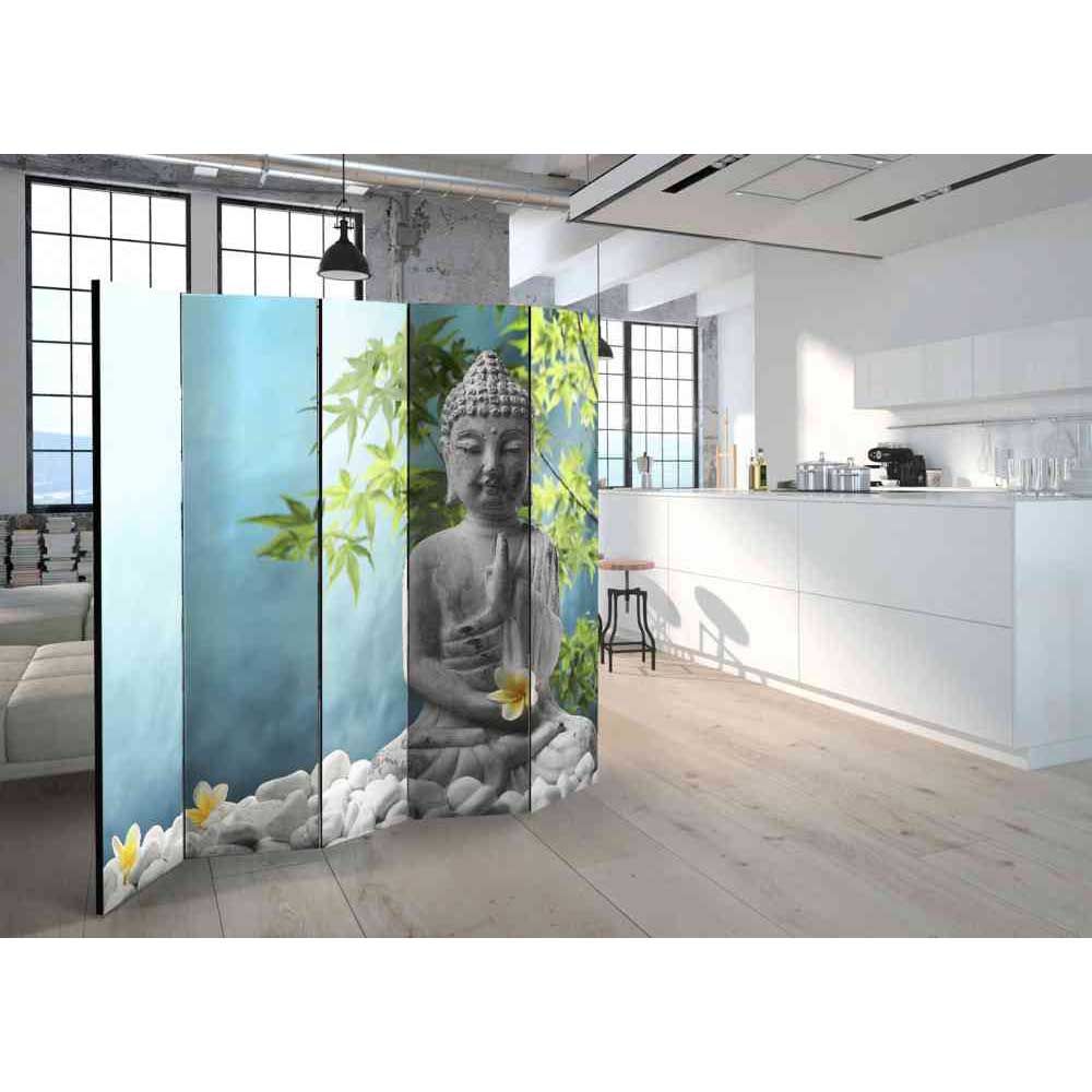 4Home Spanische Wand mit Buddha Motiv 225 cm breit