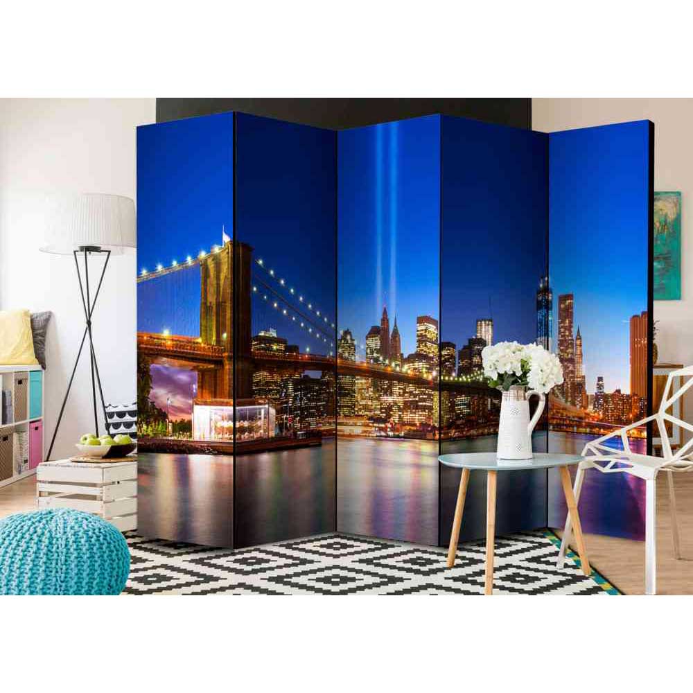 4Home Falt Paravent mit New York Motiv 5-teilig