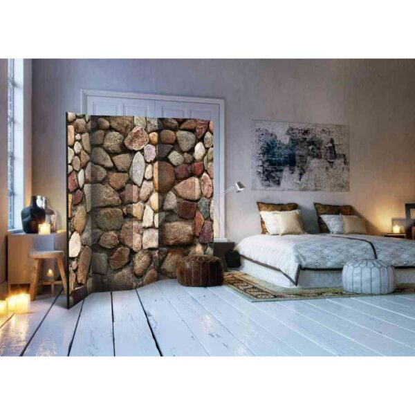 4Home Spanische Wand in Natursteinmauer Optik 5 teilig