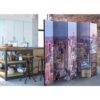 4Home Raumteiler Paravent mit Großstadt Motiv 225 cm breit