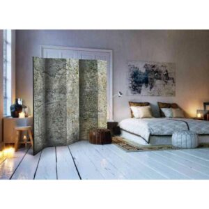4Home Spanischer Raumteiler mit Steinwand Motiv 225 cm breit