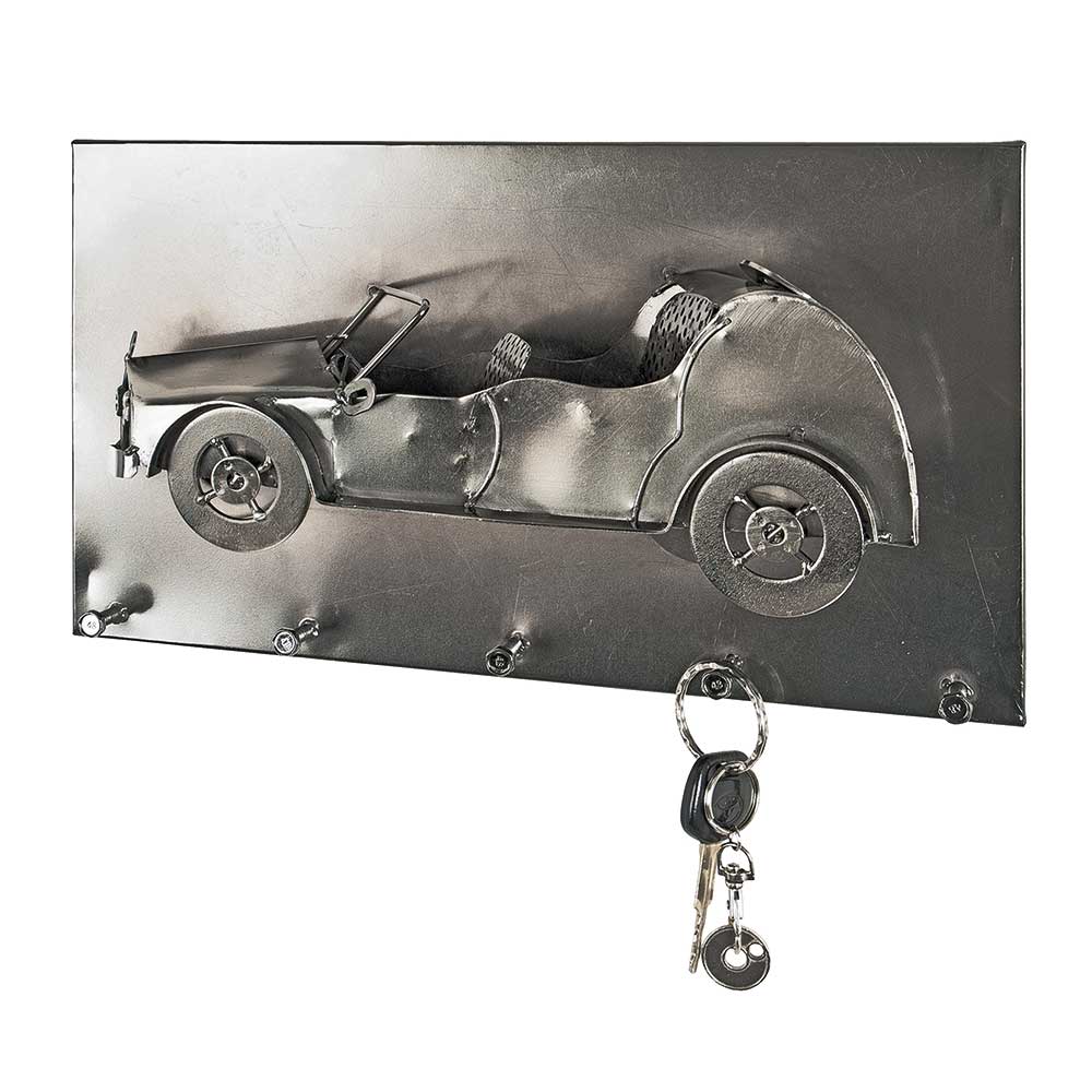 Tollhaus Wandgarderobe mit Oldtimer Motiv Metall