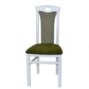Möbel4Life Gepolsterte Esstisch Stühle in Weiß Grün (2er Set)