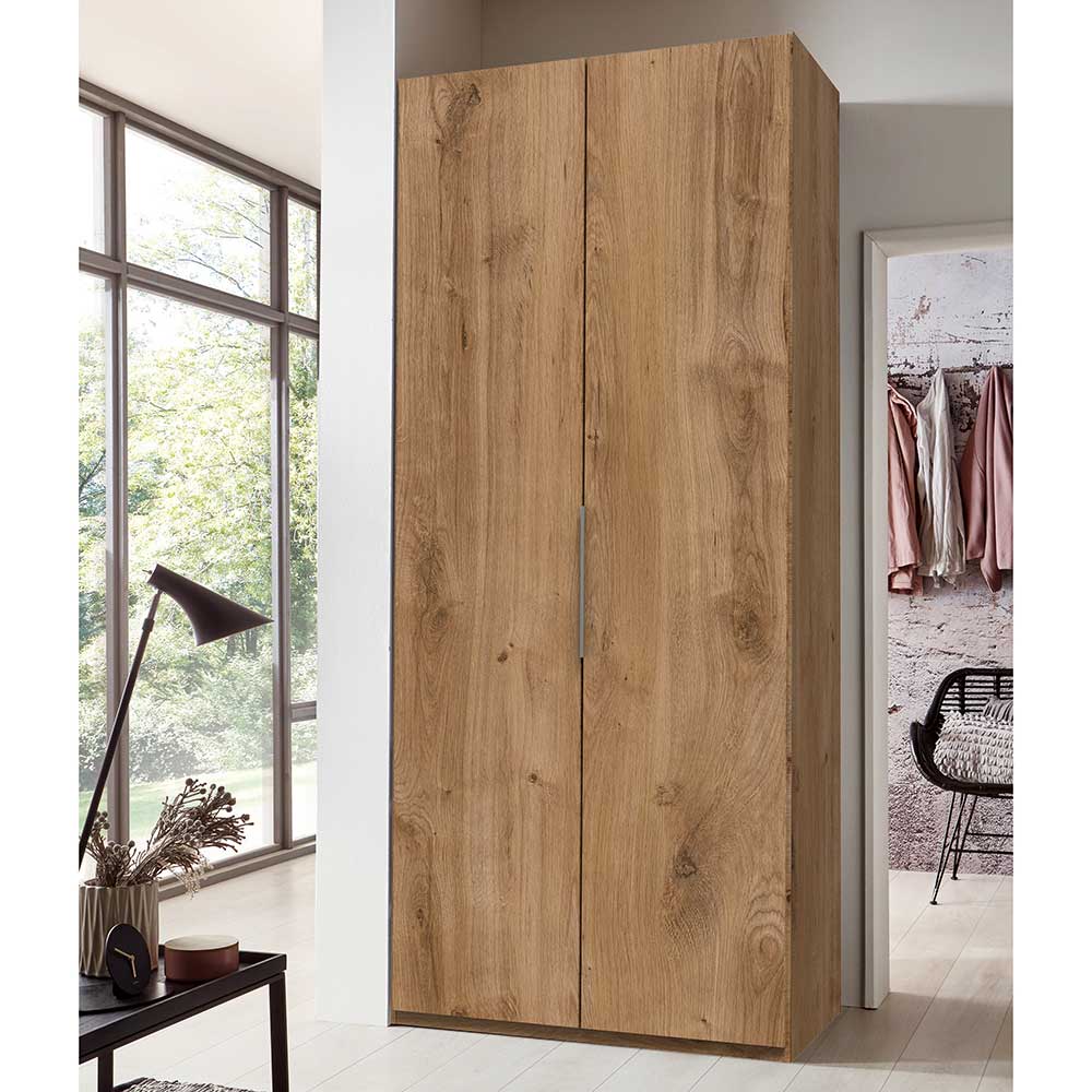 BestLivingHome Holzoptik Kleiderschrank 2 türig 236 cm hoch