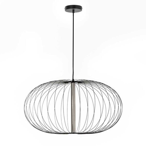 Basilicana Deckenlampe aus Metall Schwarz