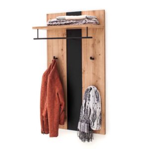 TopDesign Hängegarderobe in Eichefarben und Dunkelgrau modern