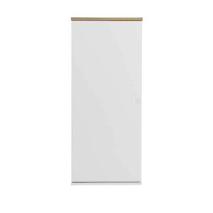 Doncosmo Oberschrank in Weiß und Eiche Optik 95 cm hoch