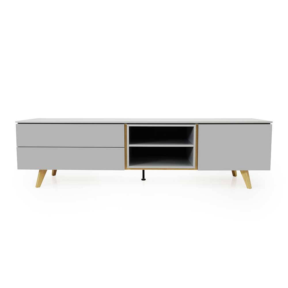 Doncosmo TV Sideboard in Grau und Eiche 210 cm breit