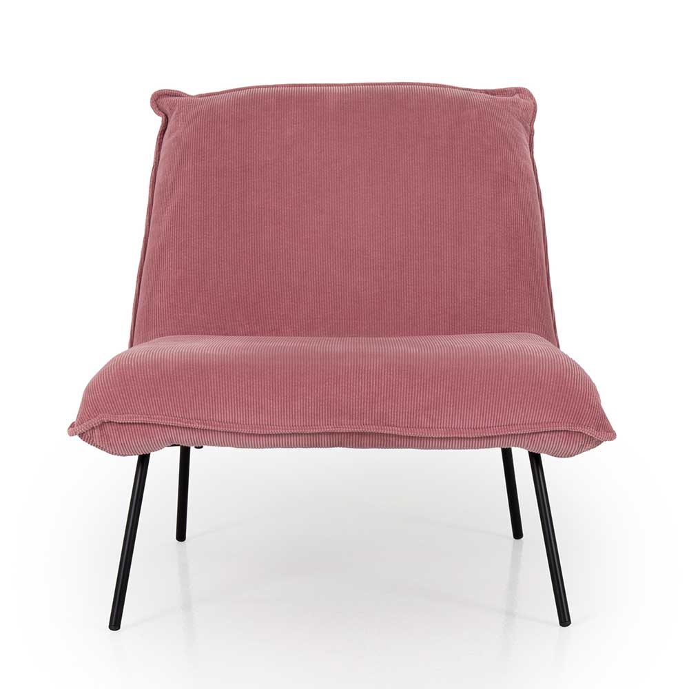 Doncosmo Sessel in Rosa Cord Skandi Design