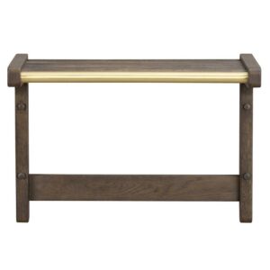 TopDesign Garderobe Massivholz in Eiche dunkel die Wandmontage