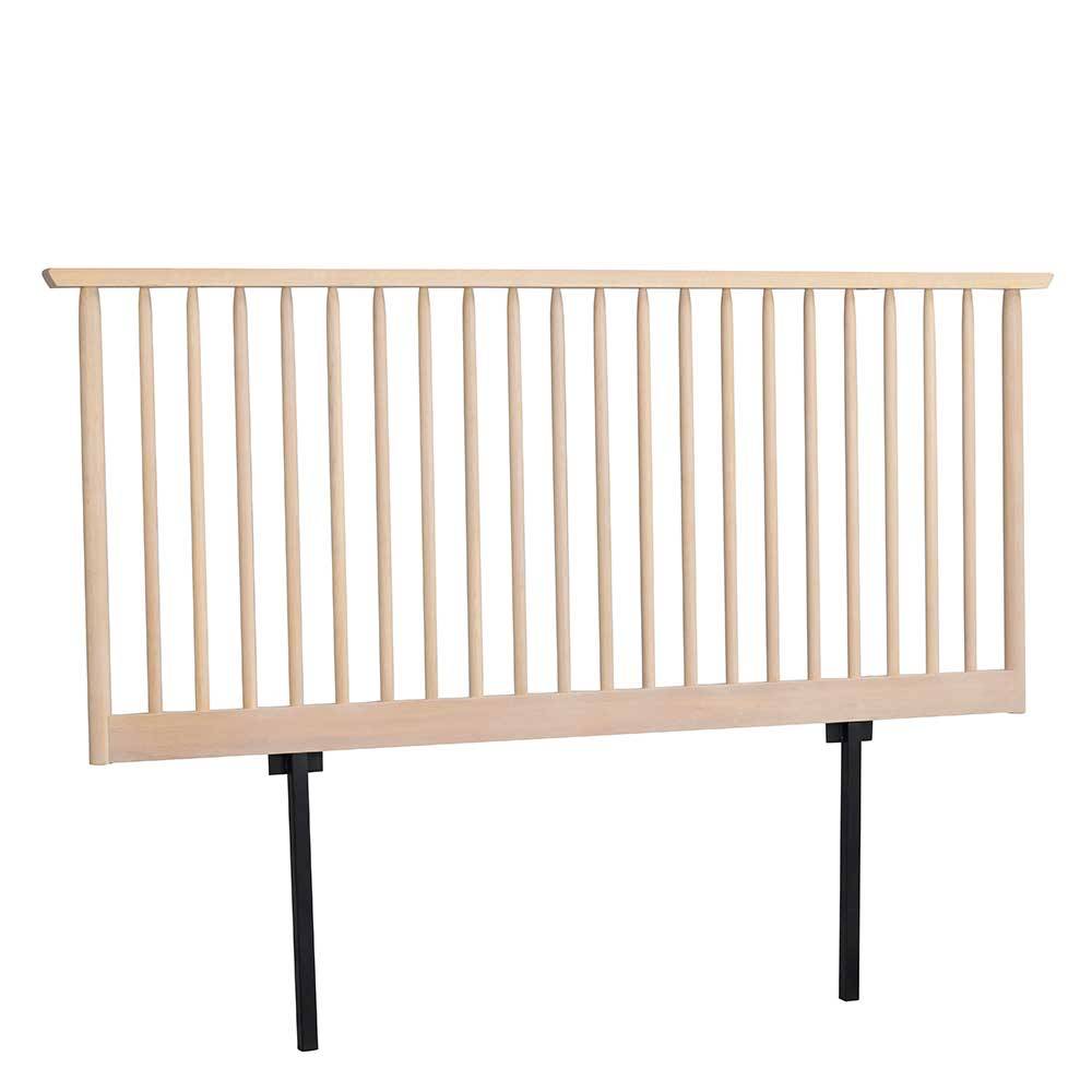 TopDesign Bettkopfteil aus Eiche Massivholz 194 cm breit 149 cm hoch