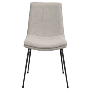 TopDesign 2 Stühle mit gepolsterter Rückenlehne Gestell aus Metall (2er Set)