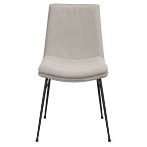 TopDesign 2 Stühle mit gepolsterter Rückenlehne Gestell aus Metall (2er Set)