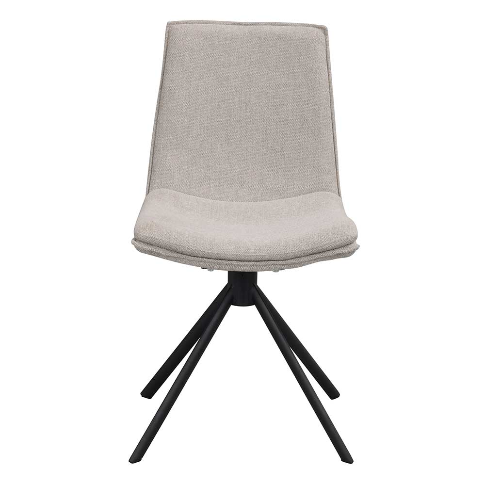 TopDesign Esstisch Stühle drehbar Gestell aus Metall (2er Set)