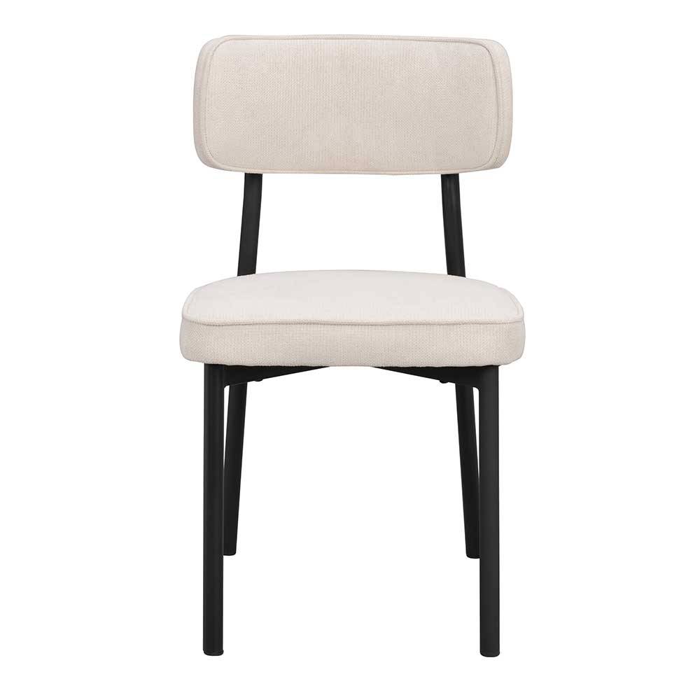 TopDesign Esstisch Stühle in modernem Design Gestell aus Metall (2er Set)