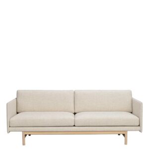 TopDesign Skandi Couch in Beige Eiche White Wash