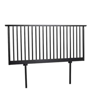 TopDesign Separates Bett Kopfteil in Schwarz Eiche Massivholz