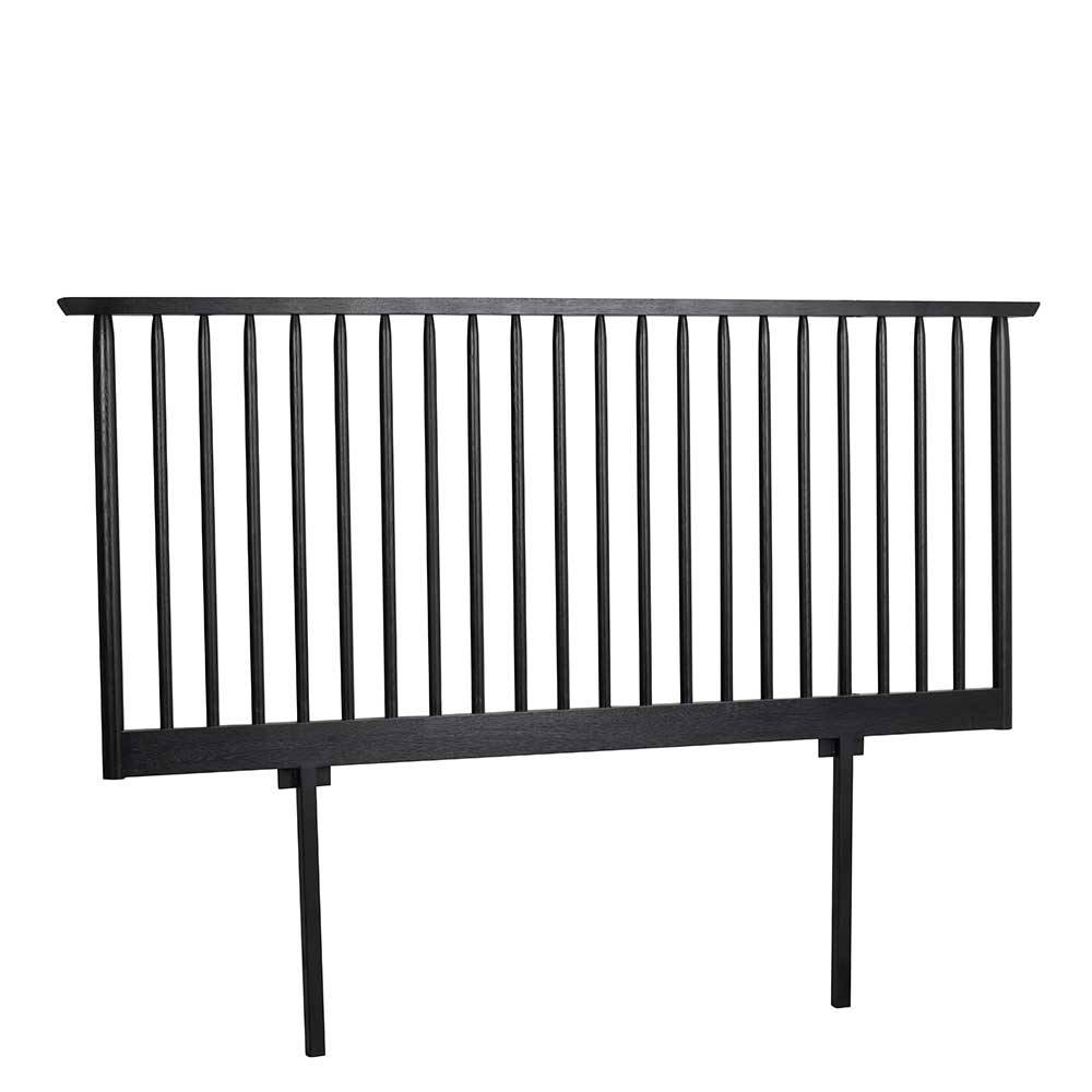 TopDesign Separates Bett Kopfteil in Schwarz Eiche Massivholz