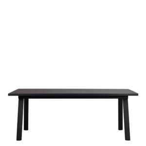 TopDesign Moderner Esszimmer Tisch in Schwarz 100 cm tief