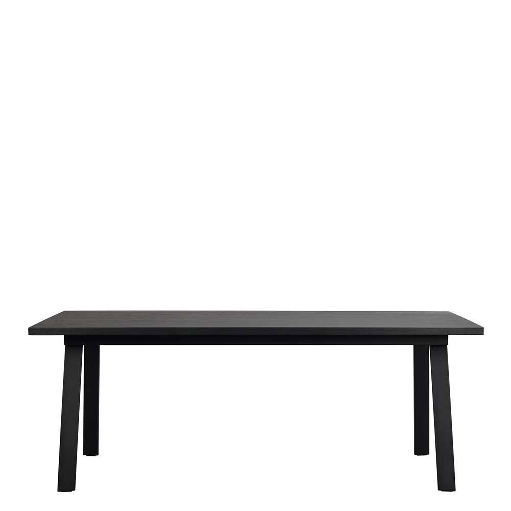 TopDesign Moderner Esszimmer Tisch in Schwarz 100 cm tief