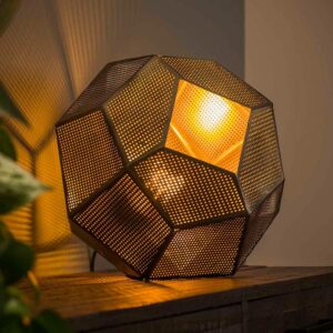 Rodario Hexagon Tischlampe aus Metall Industrie und Loft Stil