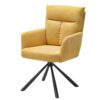 Möbel4Life Esszimmerstuhl Set Gelb mit hoher Rückenlehne aufwendigen Steppungen (2er Set)