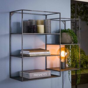 Rodario Wandleuchte im Regal aus Metall Industry und Loft Stil