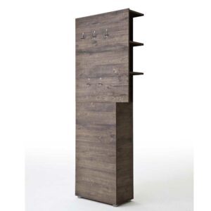 TopDesign Standgarderobe in Braun Wenge klappbare Haken