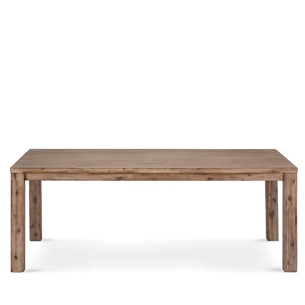 Möbel4Life Vollholztisch aus Akazie Massivholz rustikalen Landhausstil