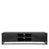Möbel Exclusive Rustikales Lowboard in Schwarz Industrie und Loft Stil