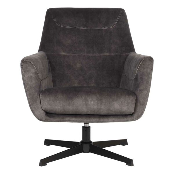 Möbel Exclusive Dreh Sessel mit Armlehnen Bezug aus Velours