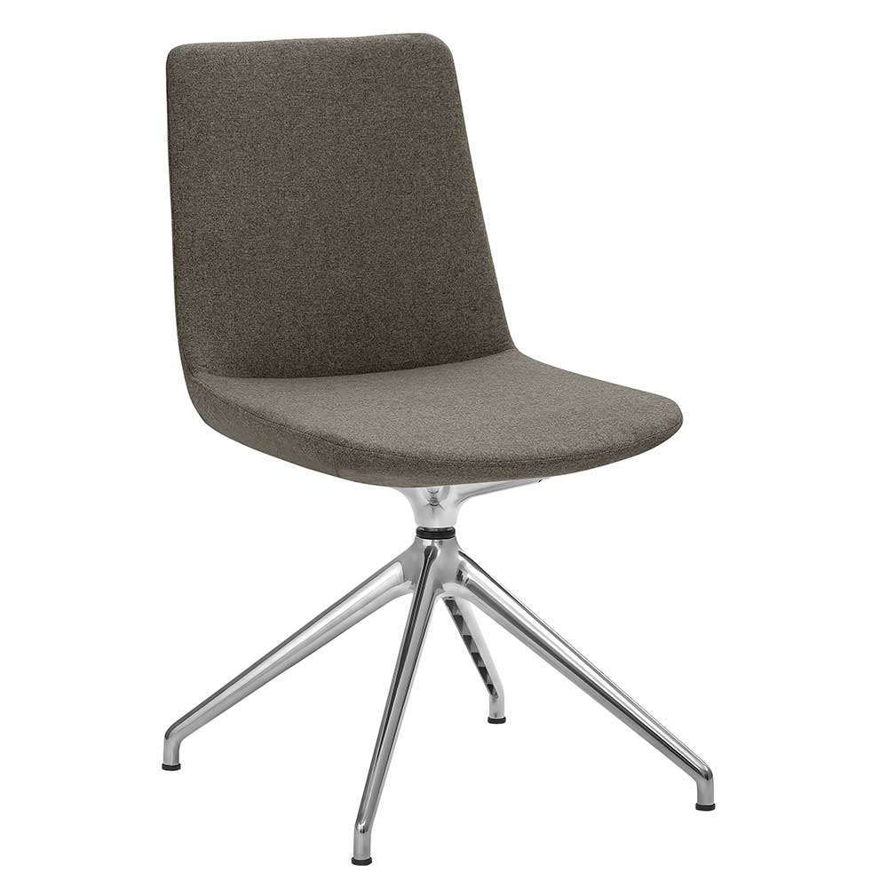 PerfectFurn Metallgestell Stuhl drehbar gepolsterter Rückenlehne