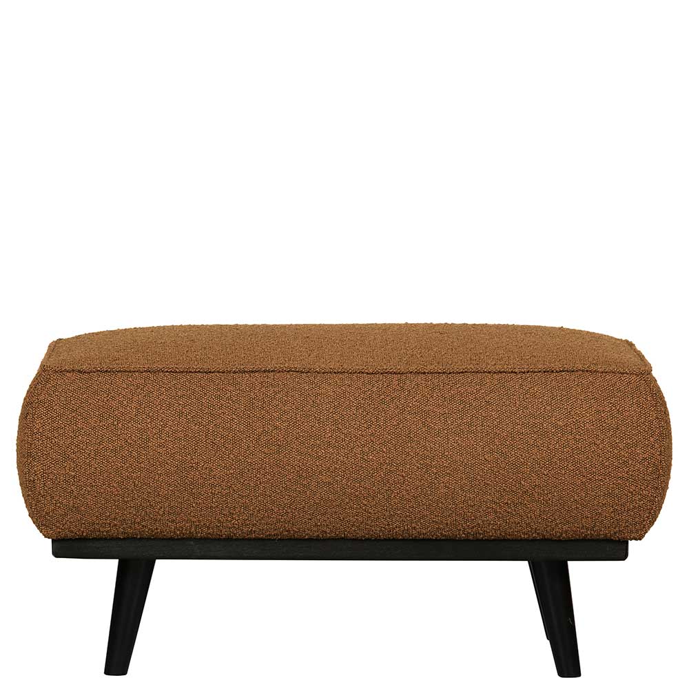 Basilicana Couchhocker in Bernsteinfarben Stoff 40 cm hoch