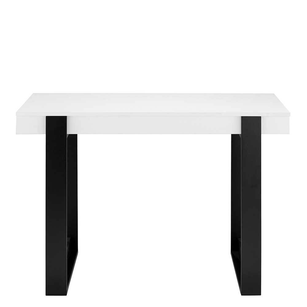Möbel4Life Moderner Design Schreibtisch 110 cm breit Bügelgestell